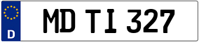 Trailer License Plate